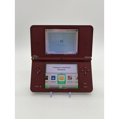 Maroon Nintendo DSi XL/LL - TWiLight Menu++